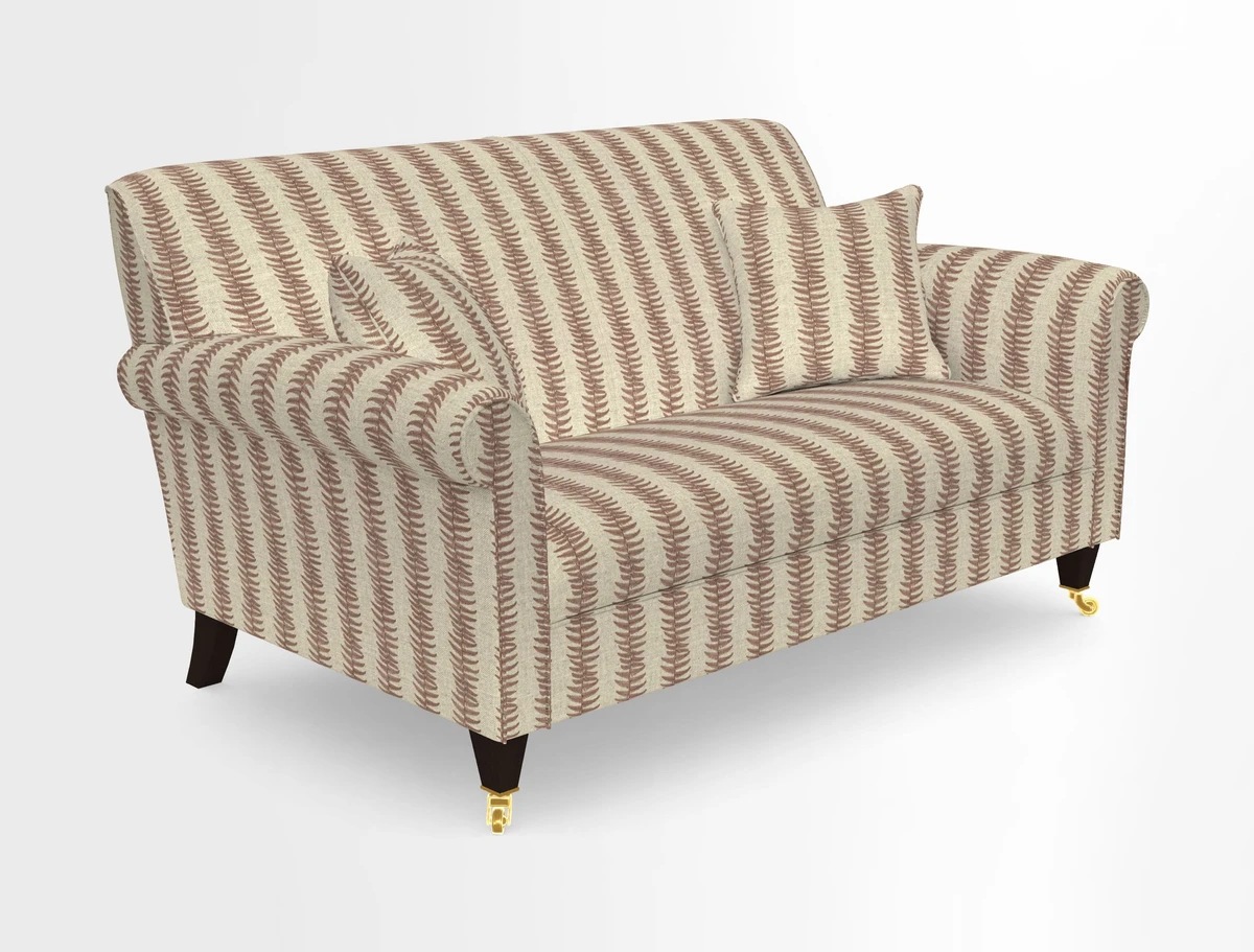 Petworth 2 Seater Sofa in Mulberry Flying Ducks