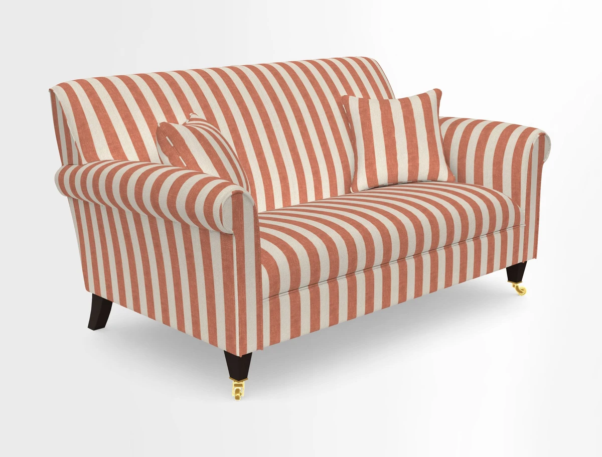 Petworth 2 Seater Sofa in Mulberry Flying Ducks