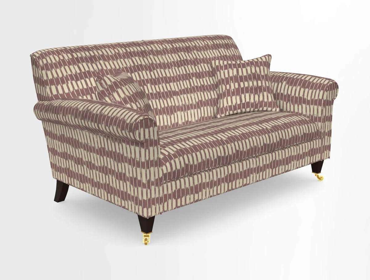 Petworth 2 Seater Sofa in Mulberry Flying Ducks