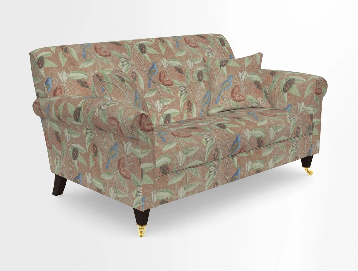 Petworth 2 Seater Sofa in Mulberry Flying Ducks