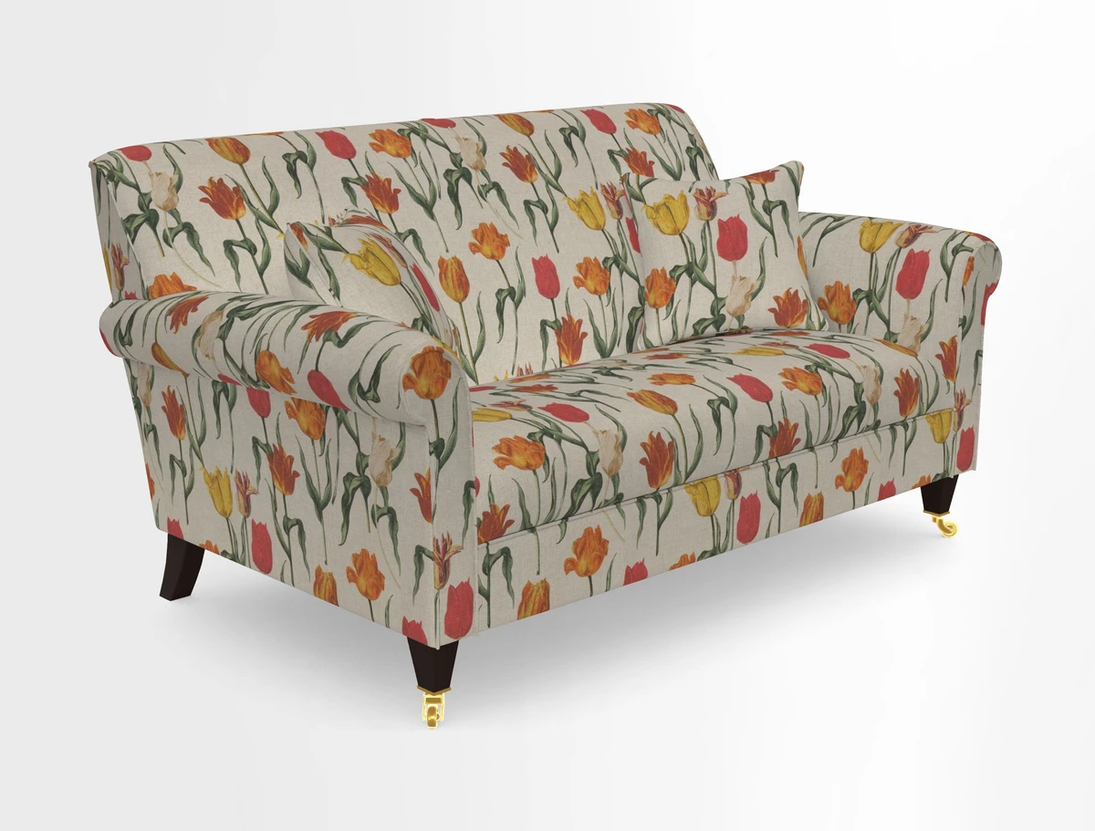 Petworth 2 Seater Sofa in Mulberry Flying Ducks