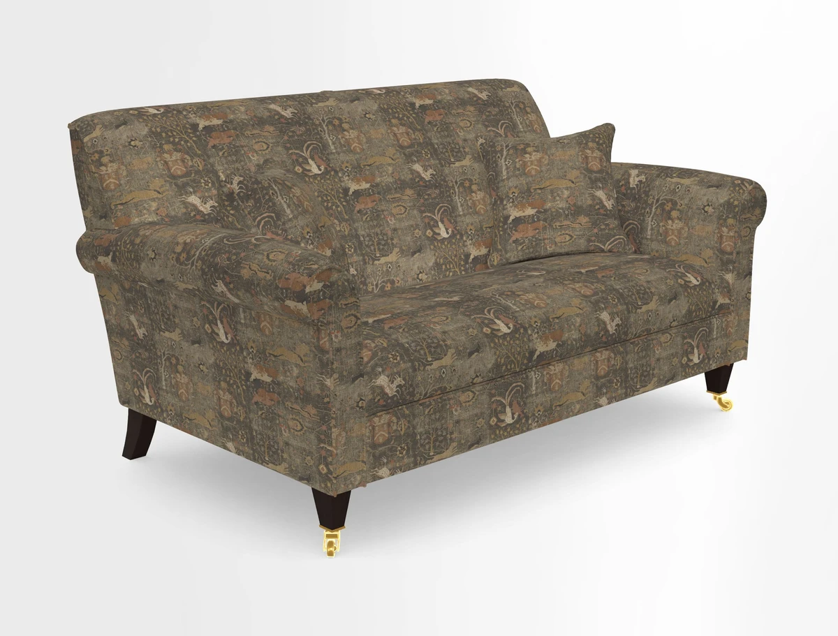 Petworth 2 Seater Sofa in Mulberry Flying Ducks