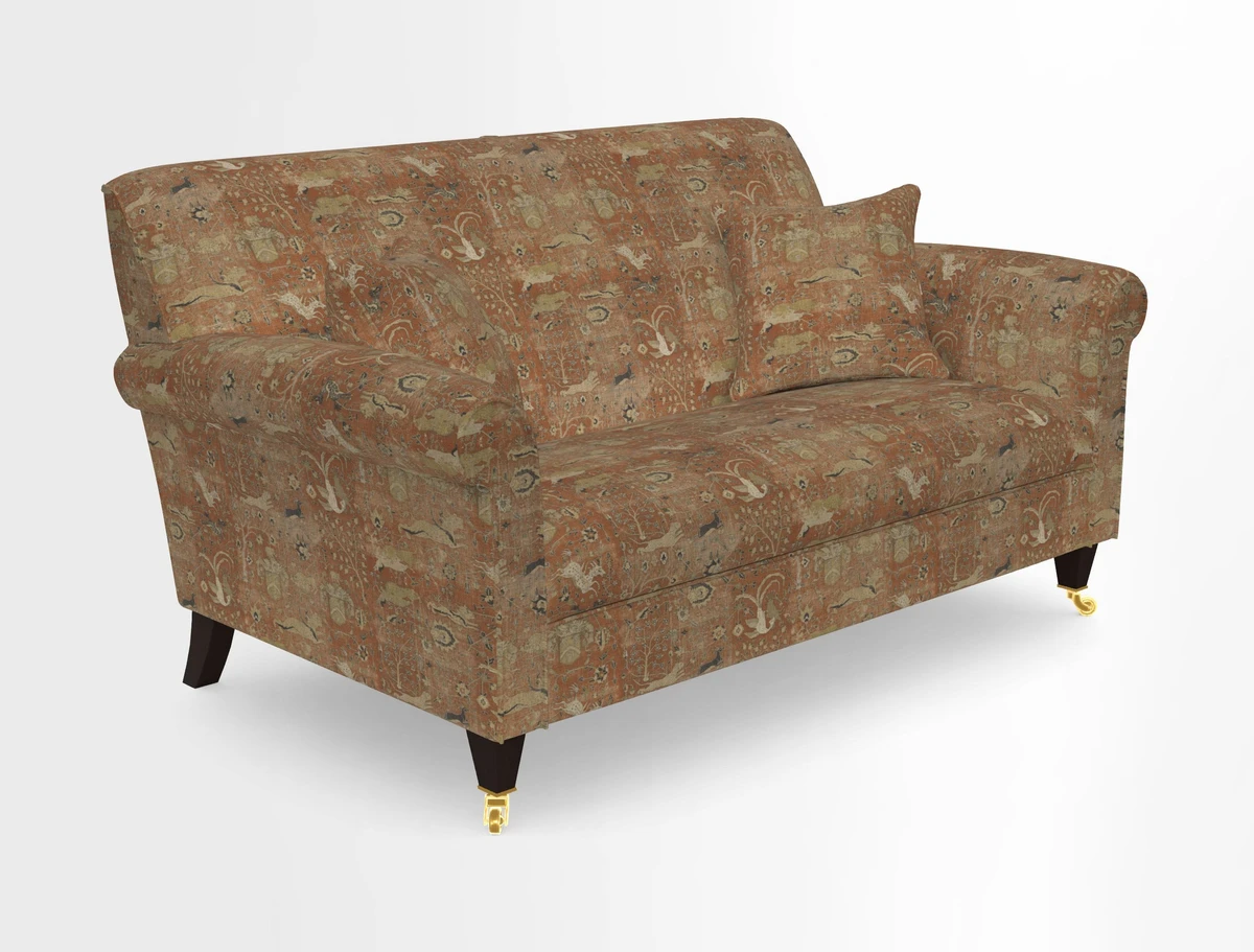 Petworth 2 Seater Sofa in Mulberry Flying Ducks