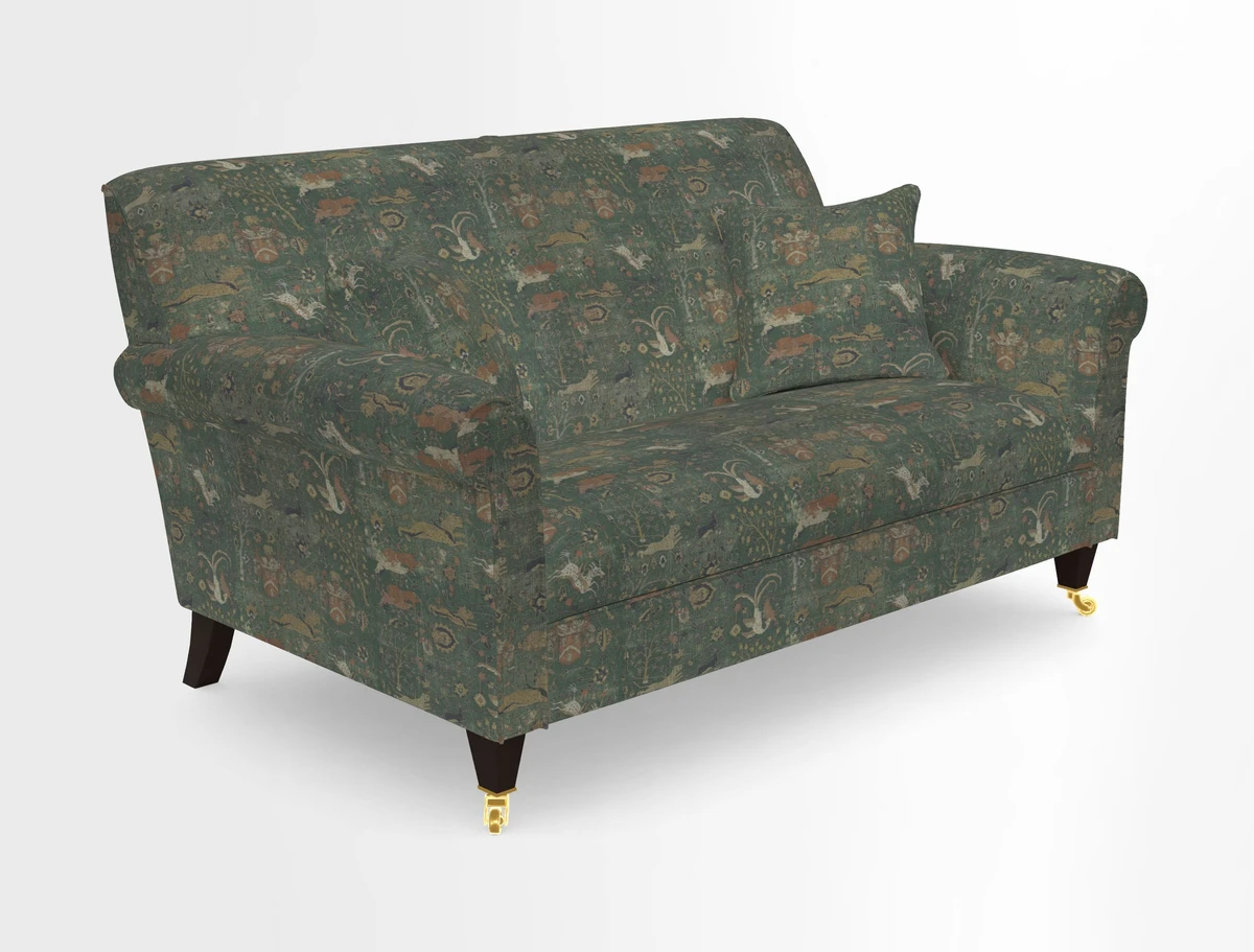 Petworth 2 Seater Sofa in Mulberry Flying Ducks