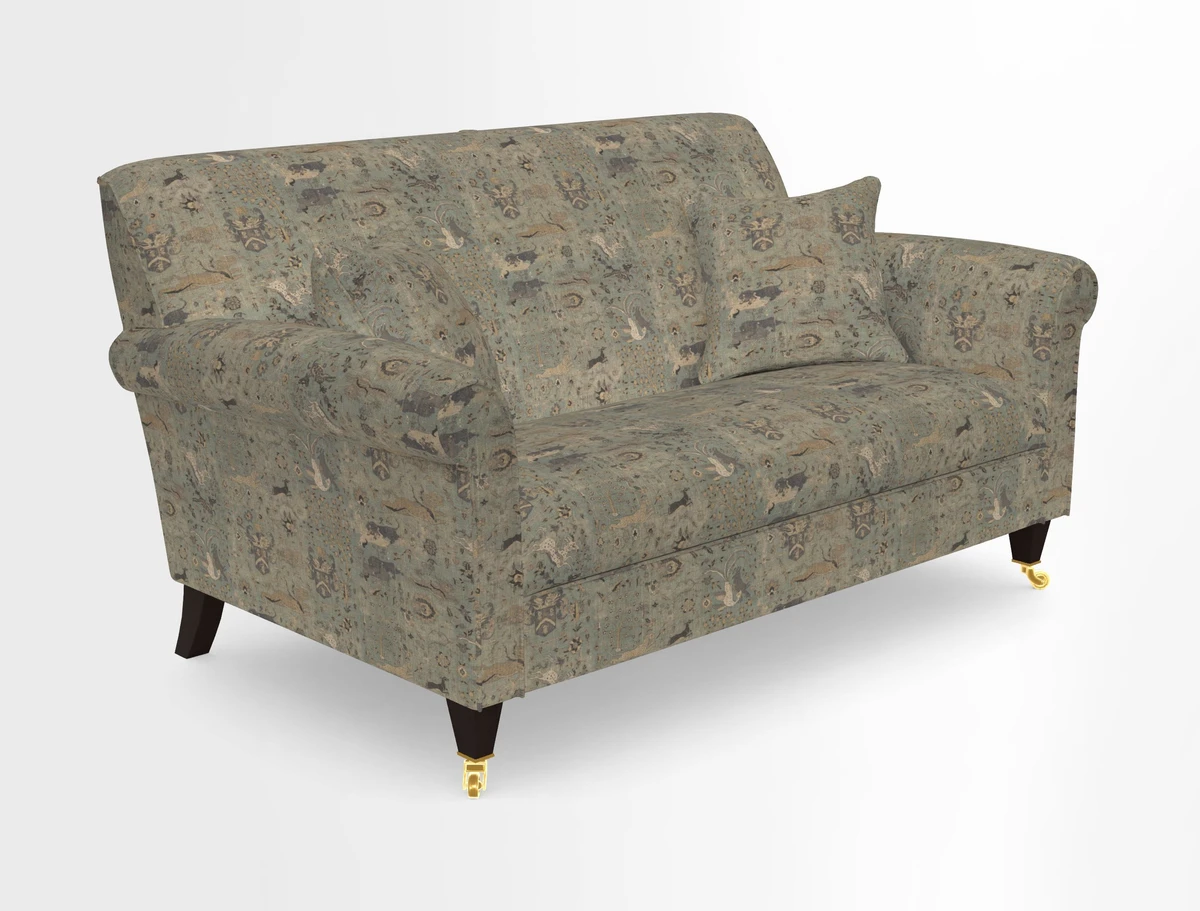 Petworth 2 Seater Sofa in Mulberry Flying Ducks