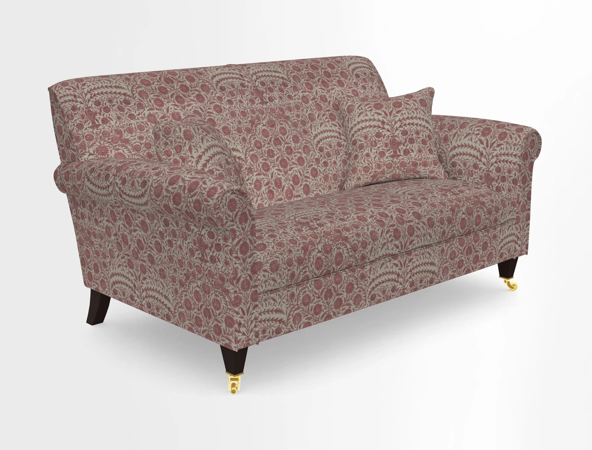 Petworth 2 Seater Sofa in Mulberry Flying Ducks
