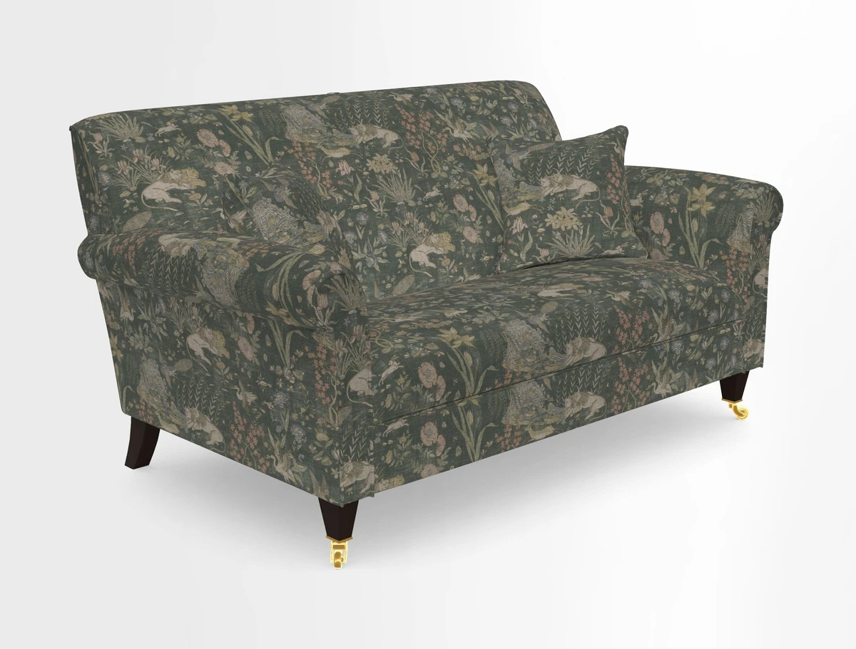 Petworth 2 Seater Sofa in Mulberry Flying Ducks