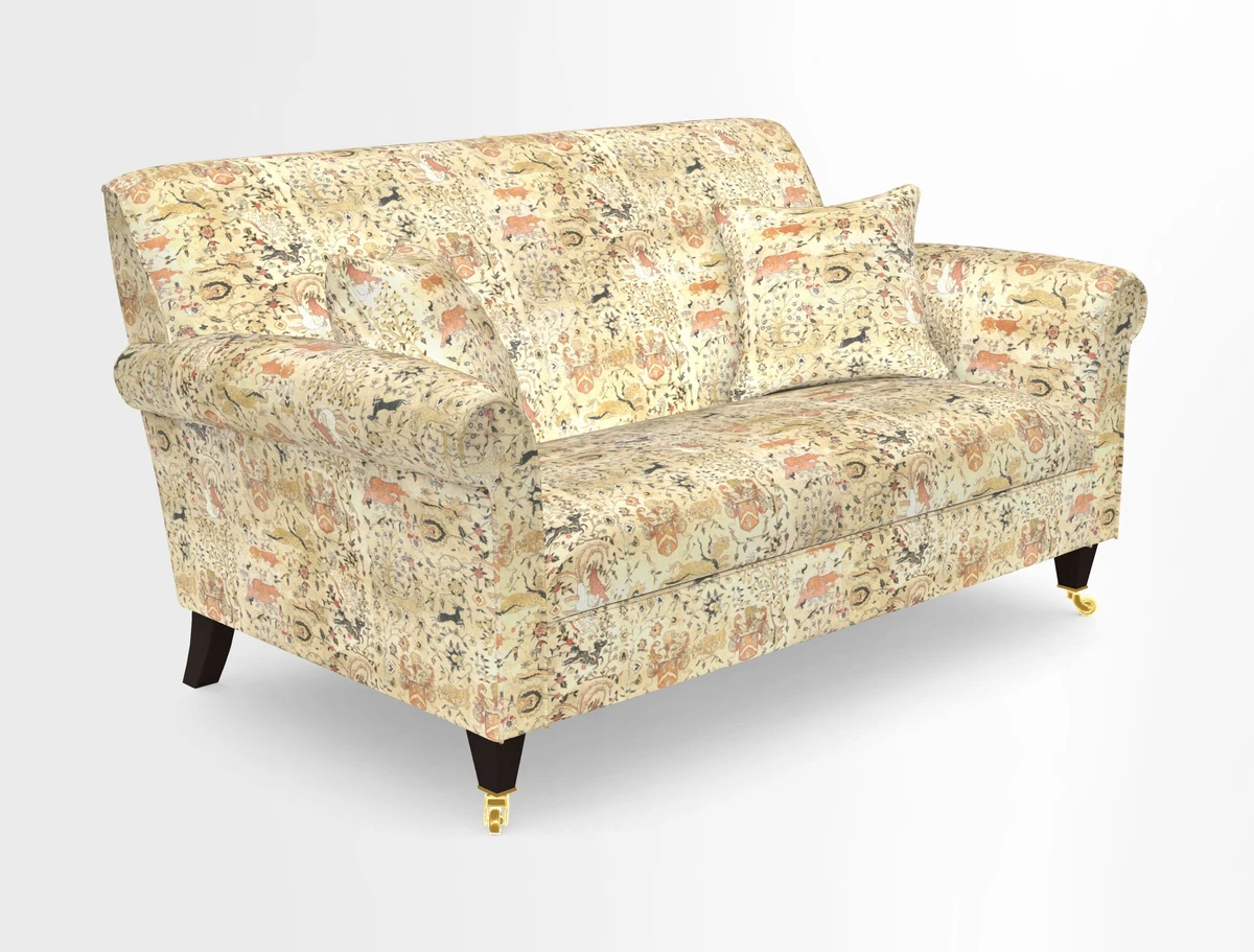 Petworth 2 Seater Sofa in Mulberry Flying Ducks