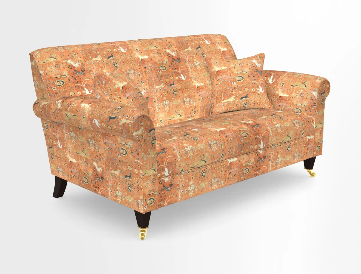 Petworth 2 Seater Sofa in Mulberry Flying Ducks