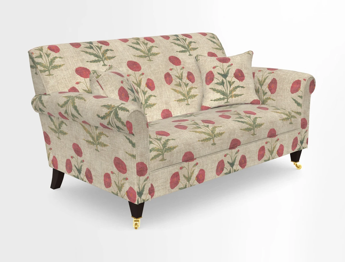 Petworth 2 Seater Sofa in Mulberry Flying Ducks