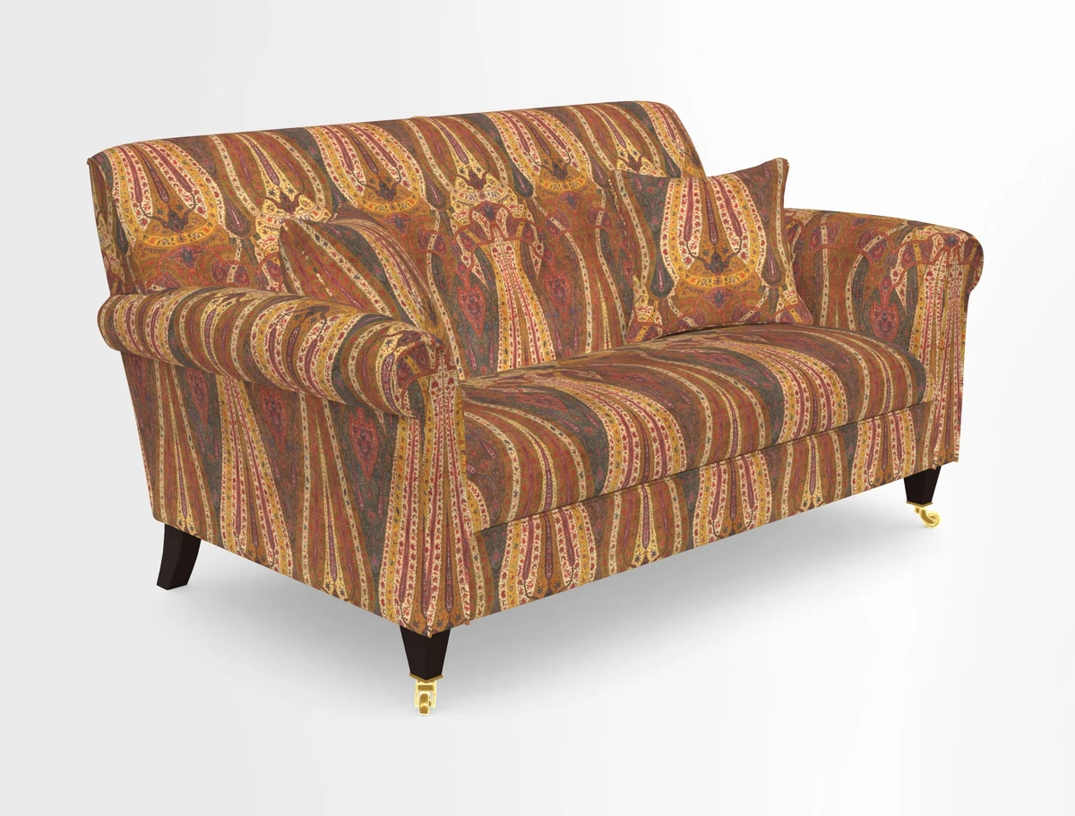 Petworth 2 Seater Sofa in Mulberry Flying Ducks