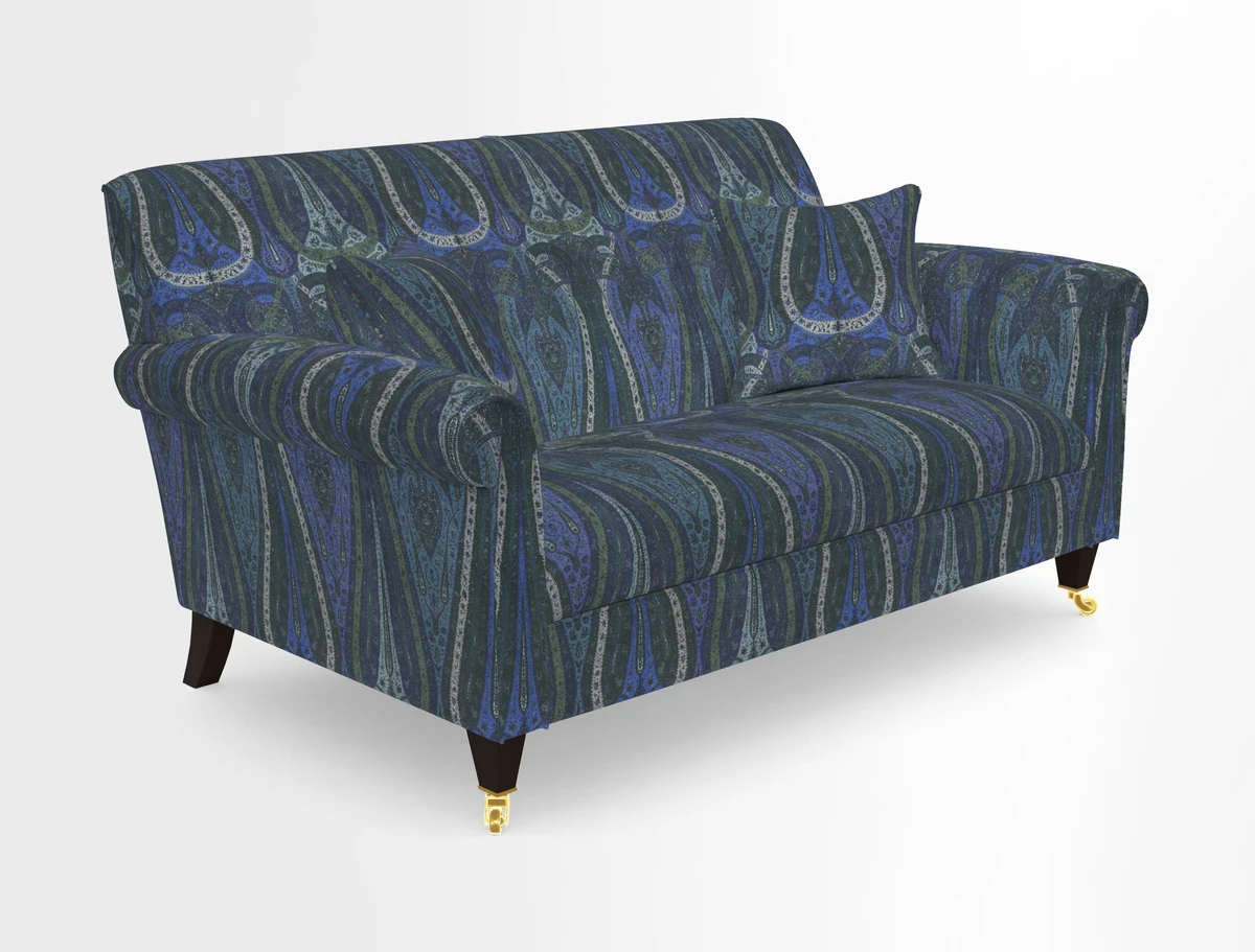 Petworth 2 Seater Sofa in Mulberry Flying Ducks