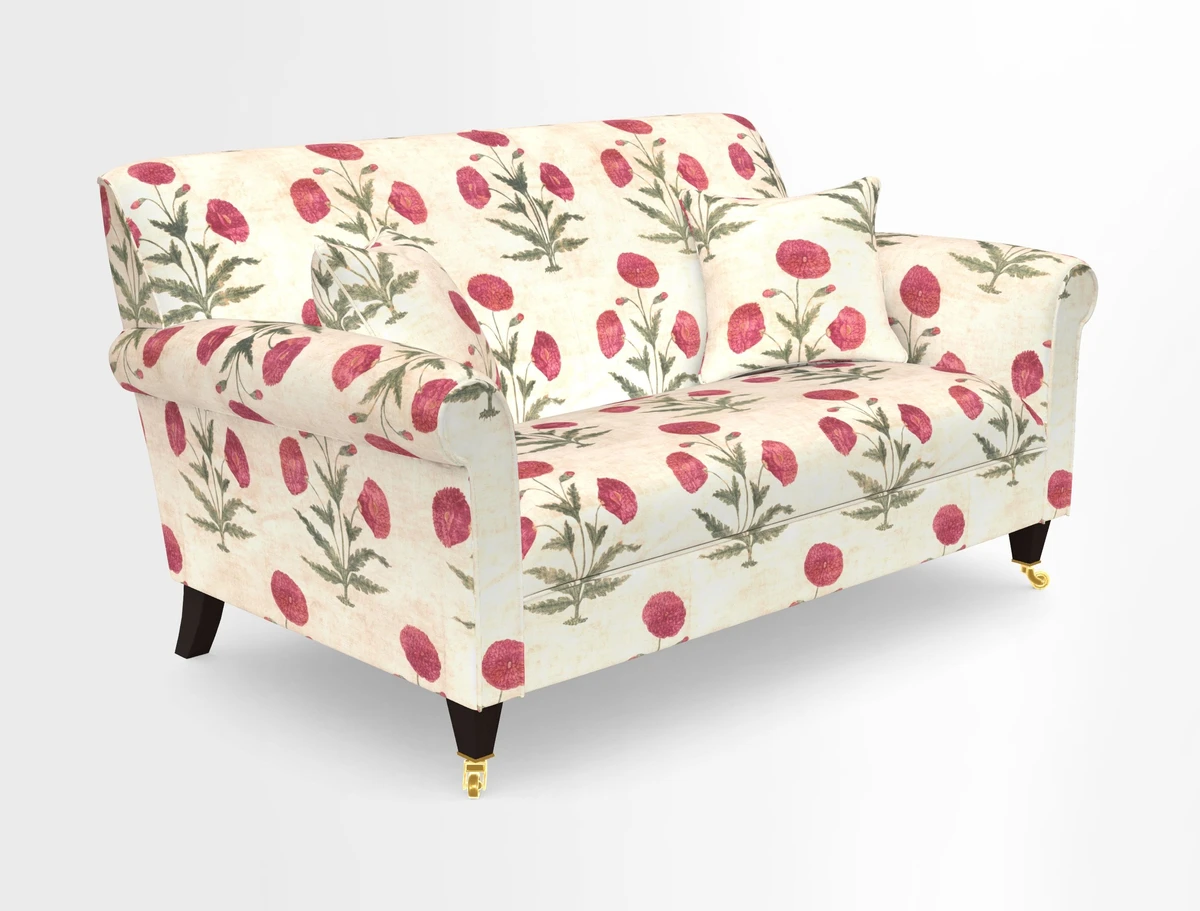 Petworth 2 Seater Sofa in Mulberry Flying Ducks