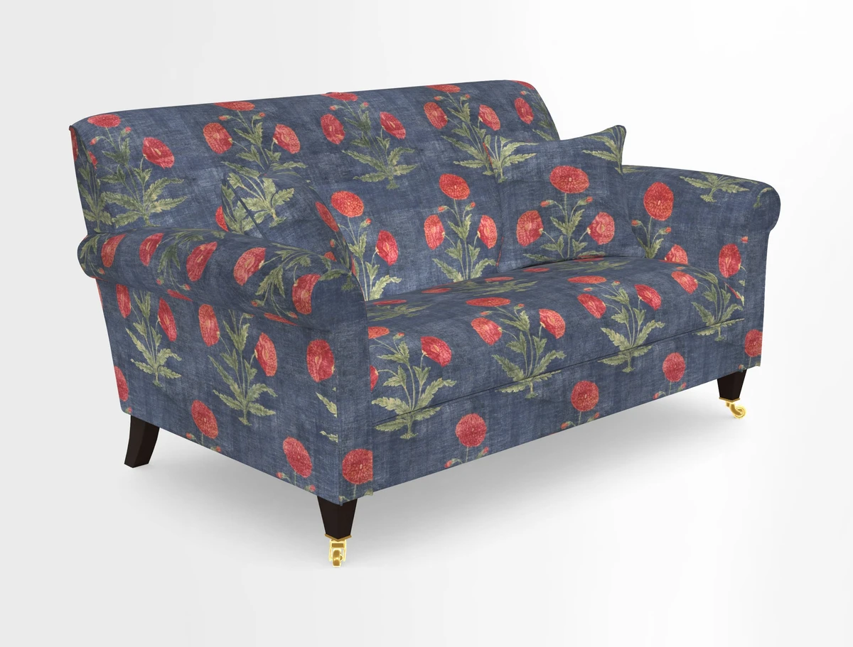 Petworth 2 Seater Sofa in Mulberry Flying Ducks