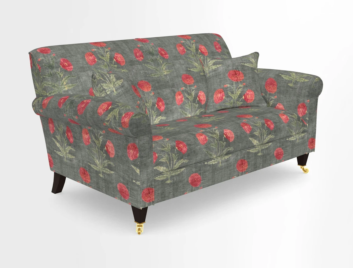 Petworth 2 Seater Sofa in Mulberry Flying Ducks