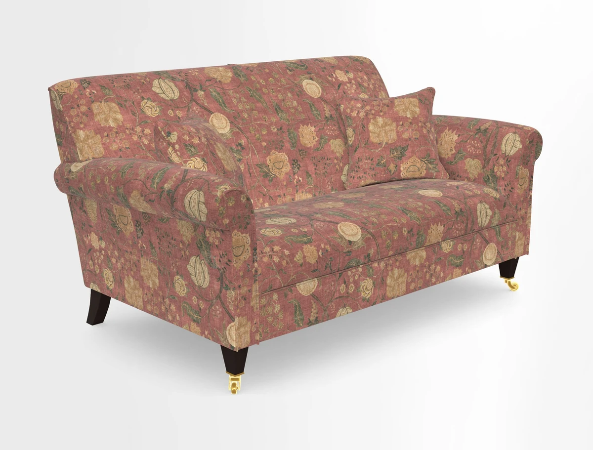 Petworth 2 Seater Sofa in Mulberry Flying Ducks
