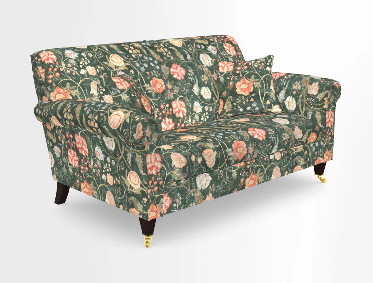 Petworth 2 Seater Sofa in Mulberry Flying Ducks