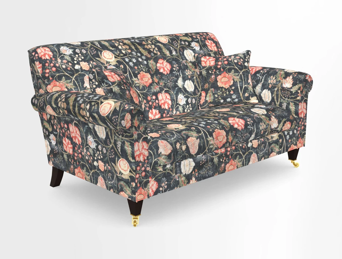 Petworth 2 Seater Sofa in Mulberry Flying Ducks