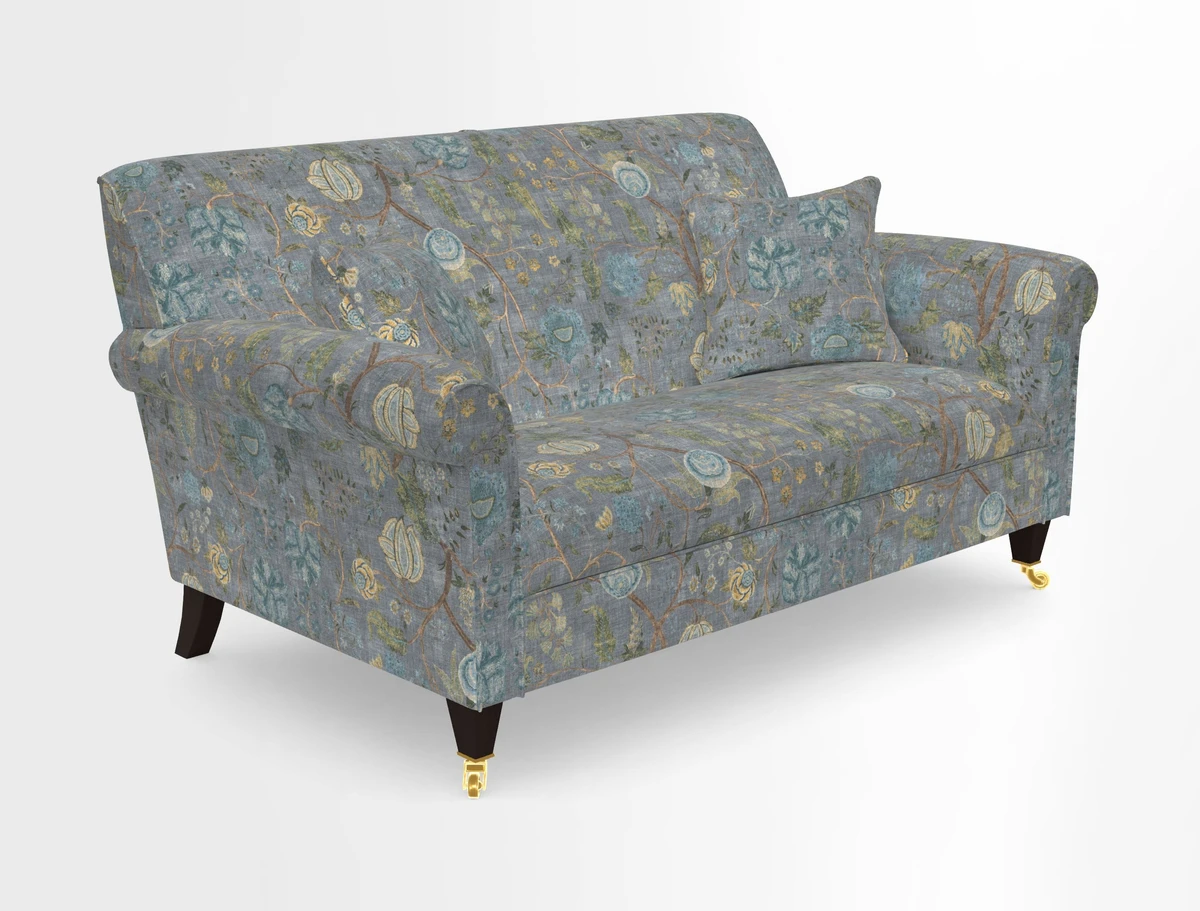 Petworth 2 Seater Sofa in Mulberry Flying Ducks