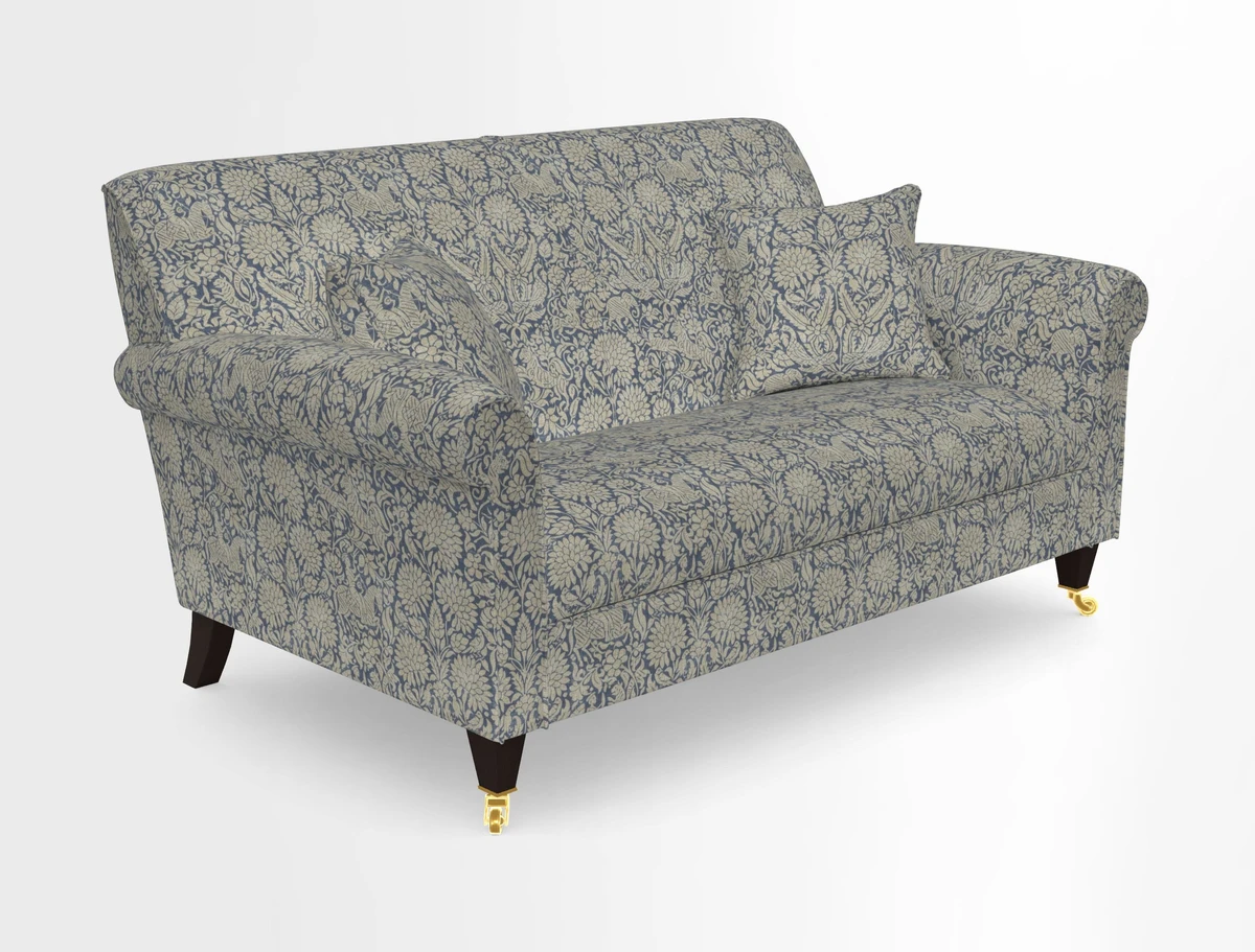 Petworth 2 Seater Sofa in Mulberry Flying Ducks