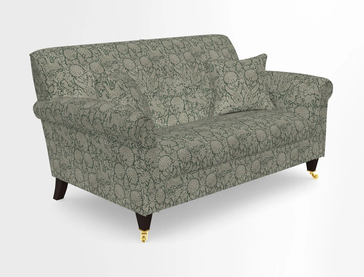 Petworth 2 Seater Sofa in Mulberry Flying Ducks