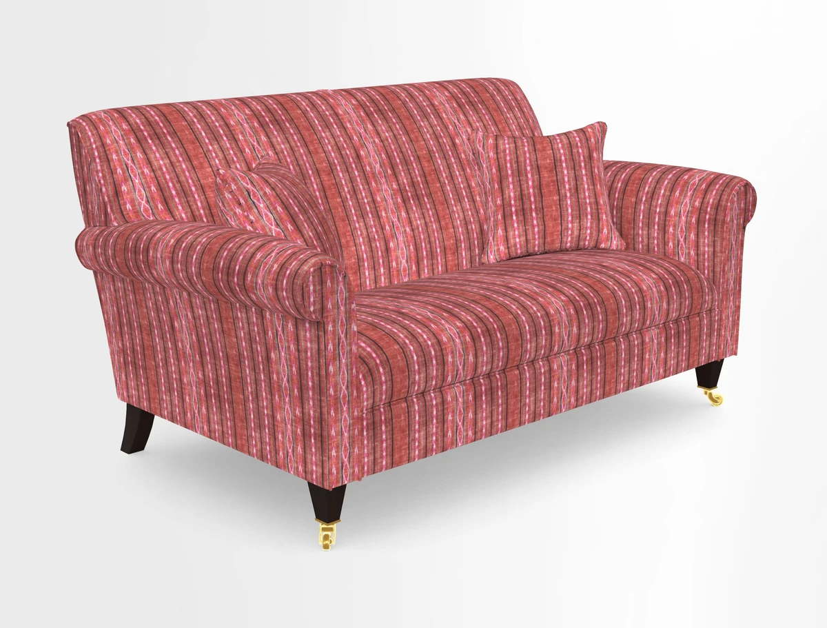 Petworth 2 Seater Sofa in Mulberry Flying Ducks