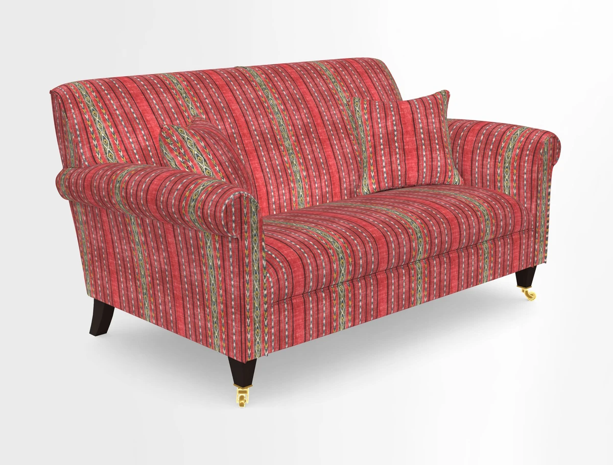 Petworth 2 Seater Sofa in Mulberry Flying Ducks