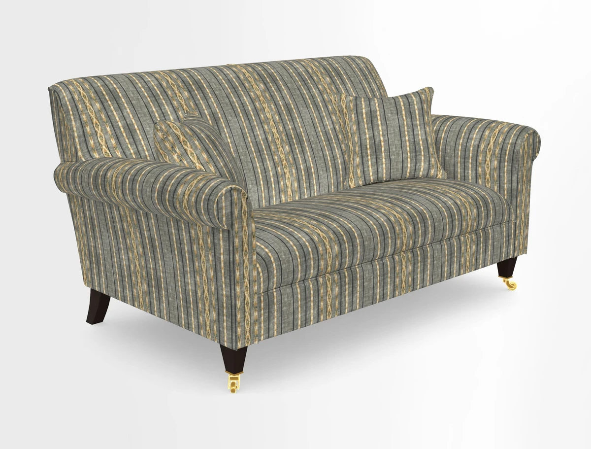 Petworth 2 Seater Sofa in Mulberry Flying Ducks