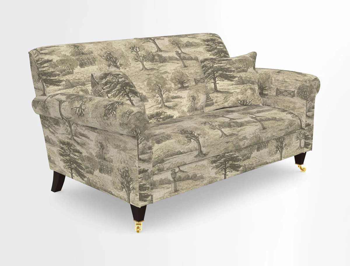 Petworth 2 Seater Sofa in Mulberry Flying Ducks
