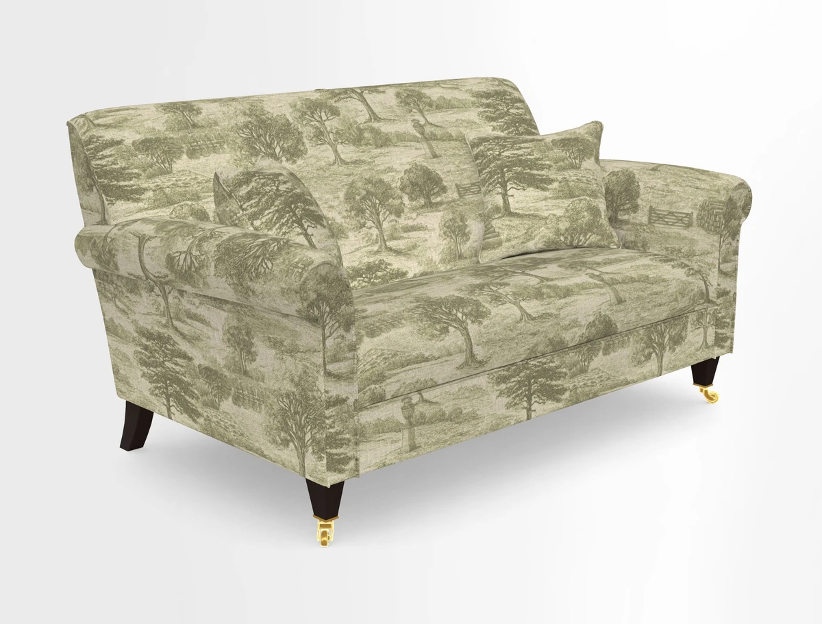 Petworth 2 Seater Sofa in Mulberry Flying Ducks