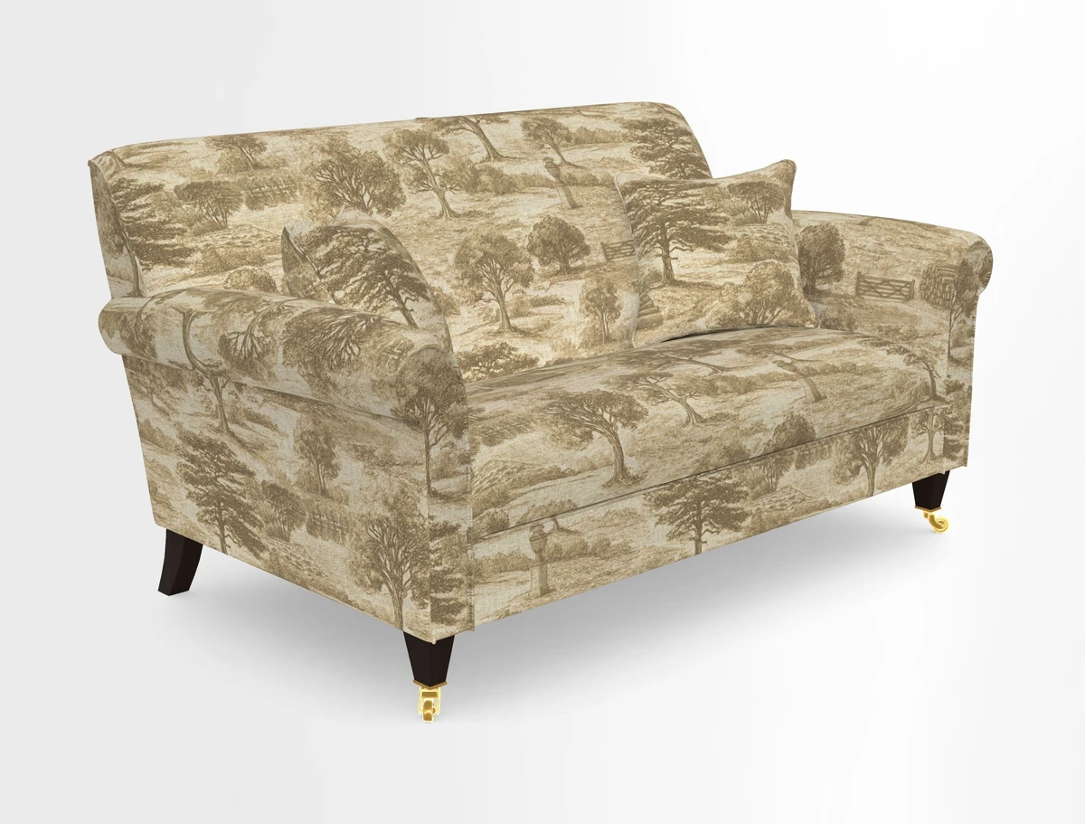 Petworth 2 Seater Sofa in Mulberry Flying Ducks