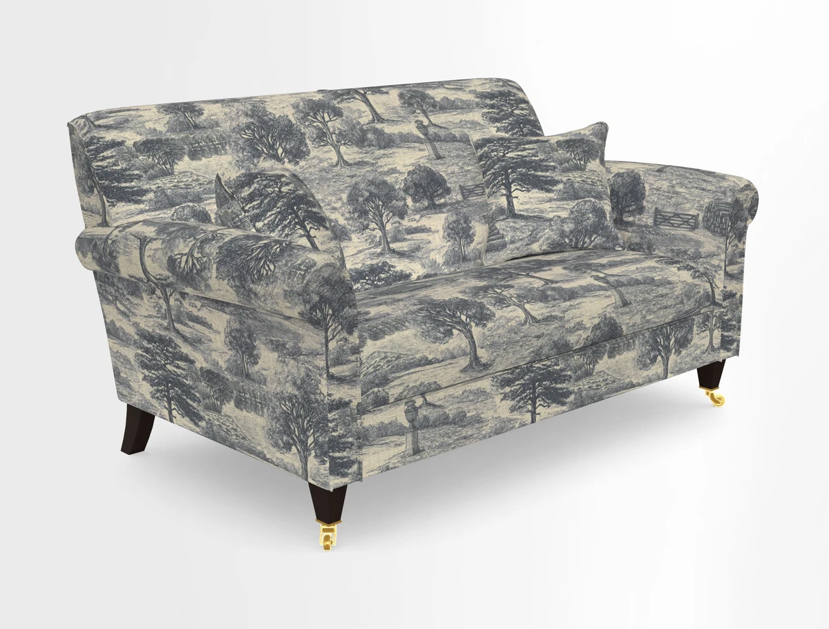 Petworth 2 Seater Sofa in Mulberry Flying Ducks