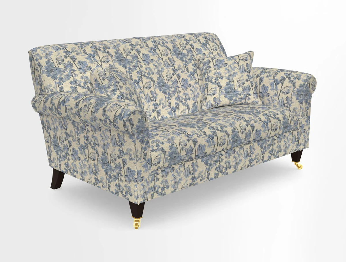 Petworth 2 Seater Sofa in Mulberry Flying Ducks