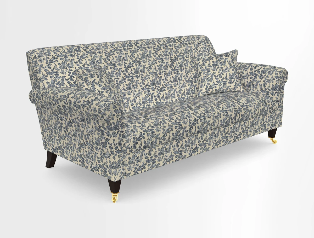Petworth 3 Seater Sofa in Mulberry Flying Ducks