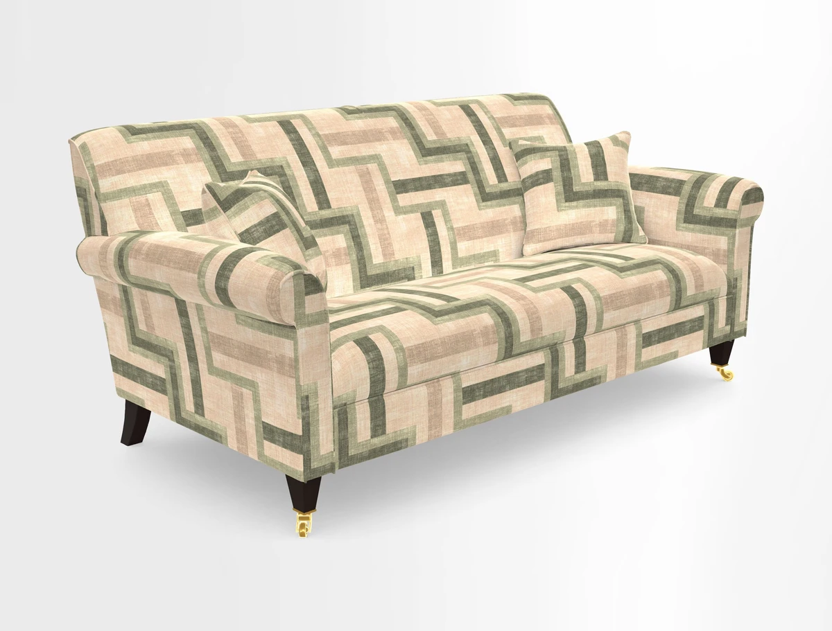 Petworth 3 Seater Sofa in Mulberry Flying Ducks