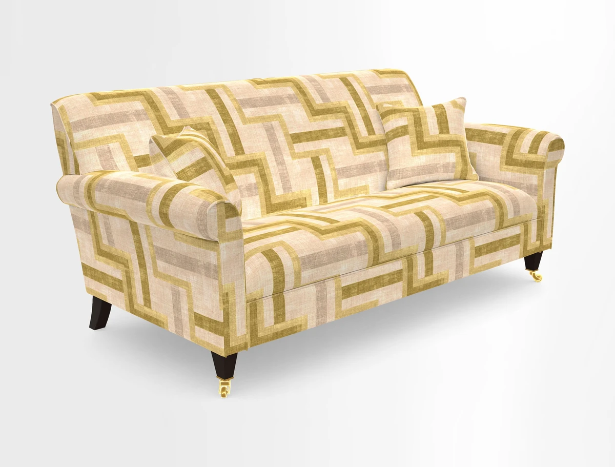Petworth 3 Seater Sofa in Mulberry Flying Ducks