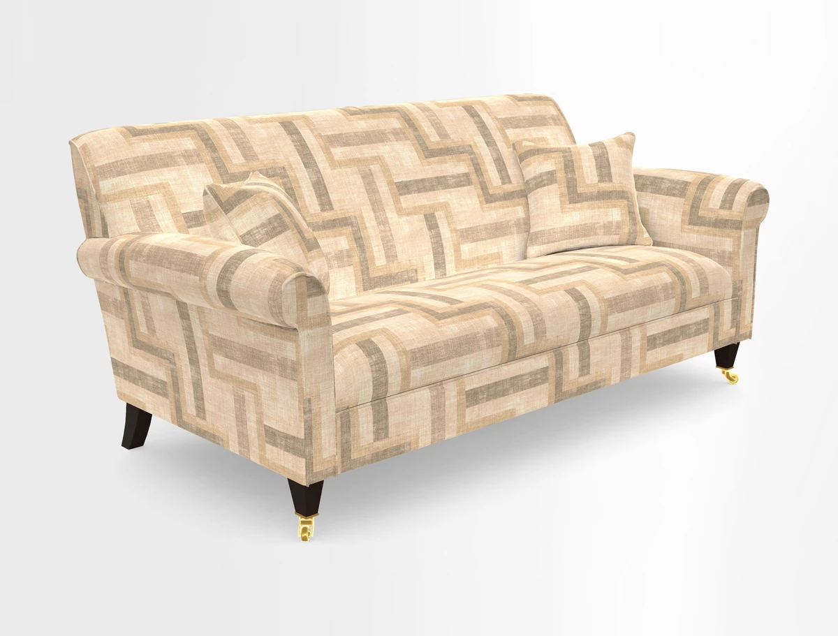 Petworth 3 Seater Sofa in Mulberry Flying Ducks