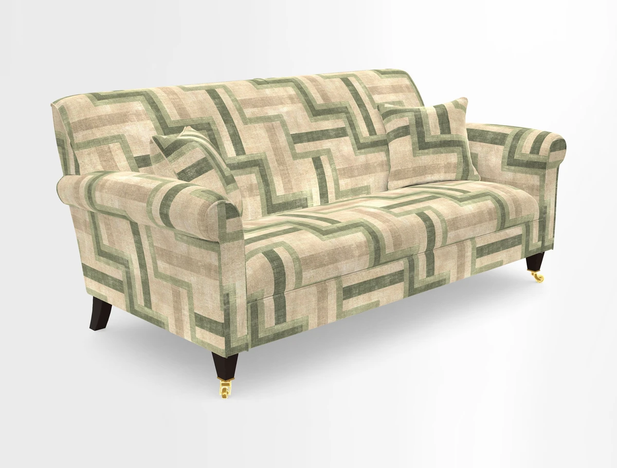 Petworth 3 Seater Sofa in Mulberry Flying Ducks