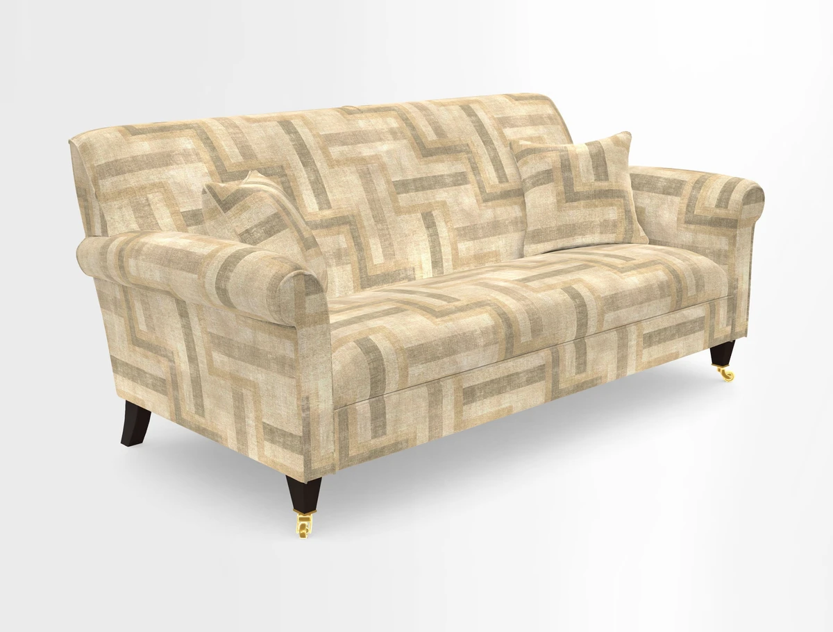 Petworth 3 Seater Sofa in Mulberry Flying Ducks