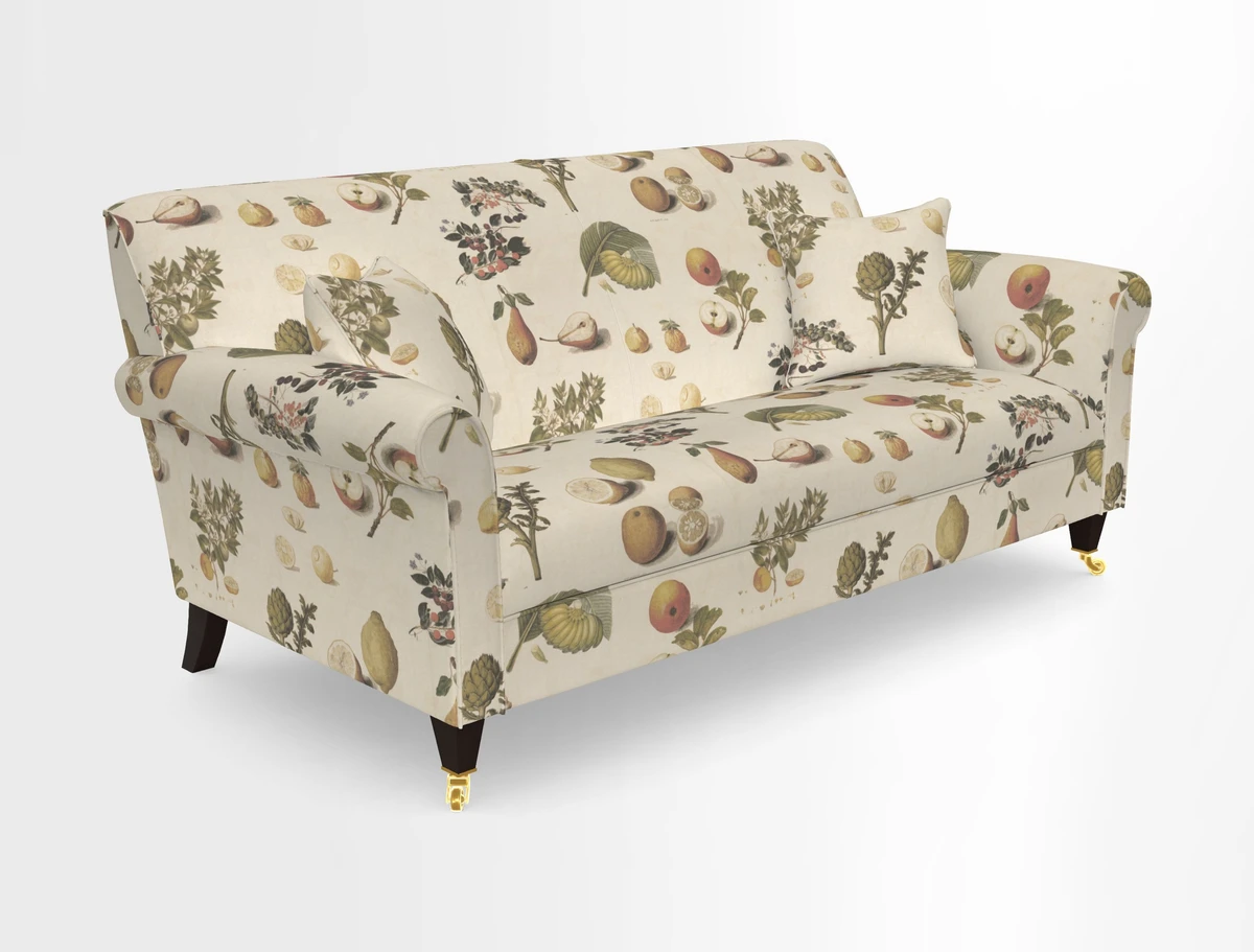 Petworth 3 Seater Sofa in Mulberry Flying Ducks