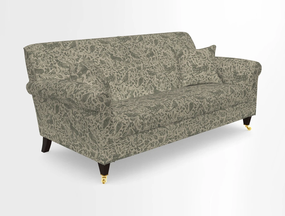Petworth 3 Seater Sofa in Mulberry Flying Ducks