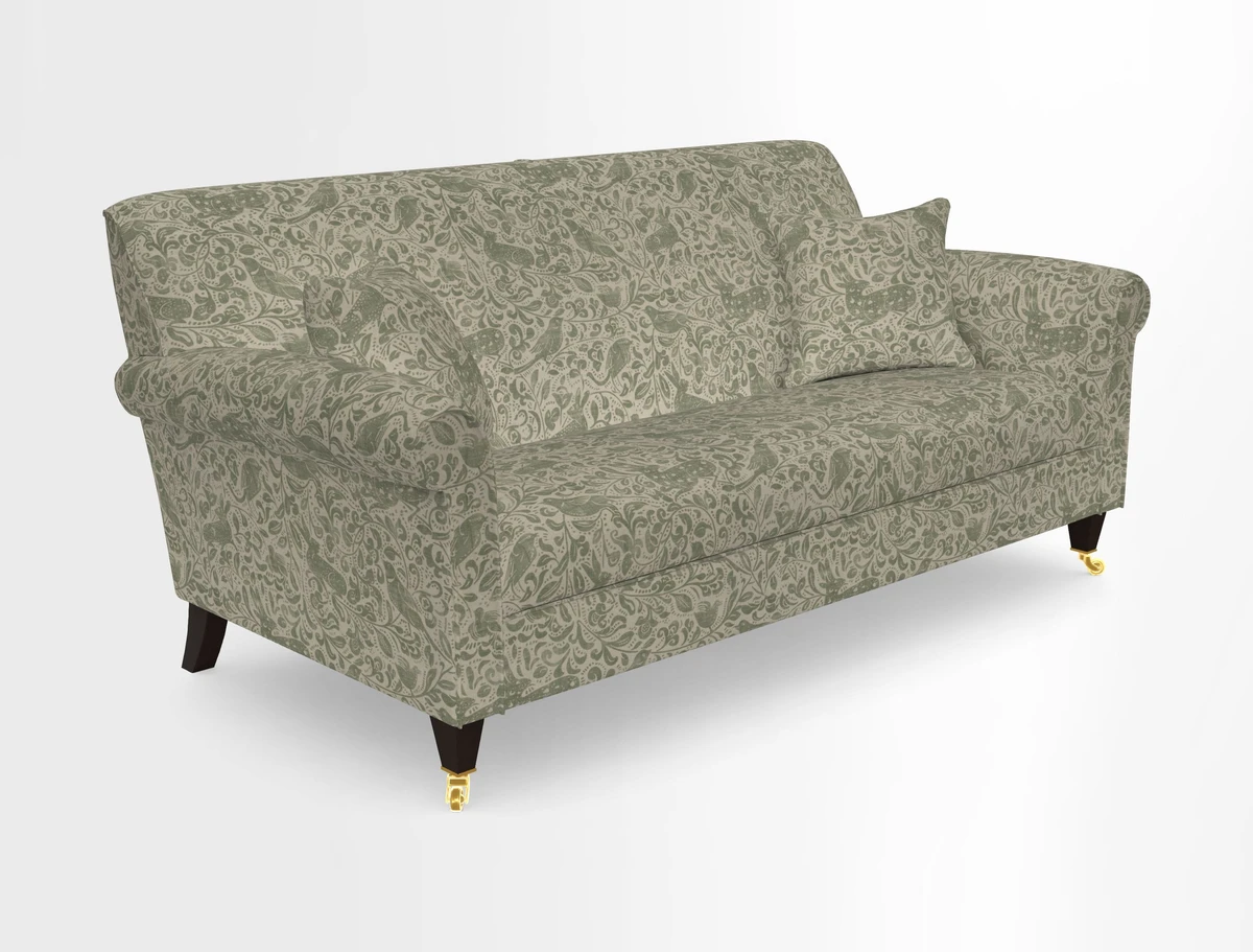 Petworth 3 Seater Sofa in Mulberry Flying Ducks