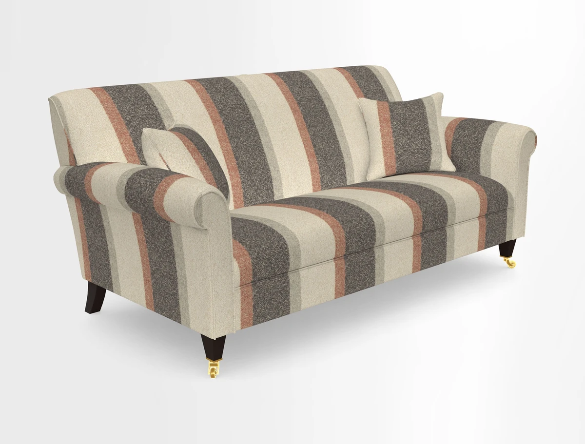 Petworth 3 Seater Sofa in Mulberry Flying Ducks