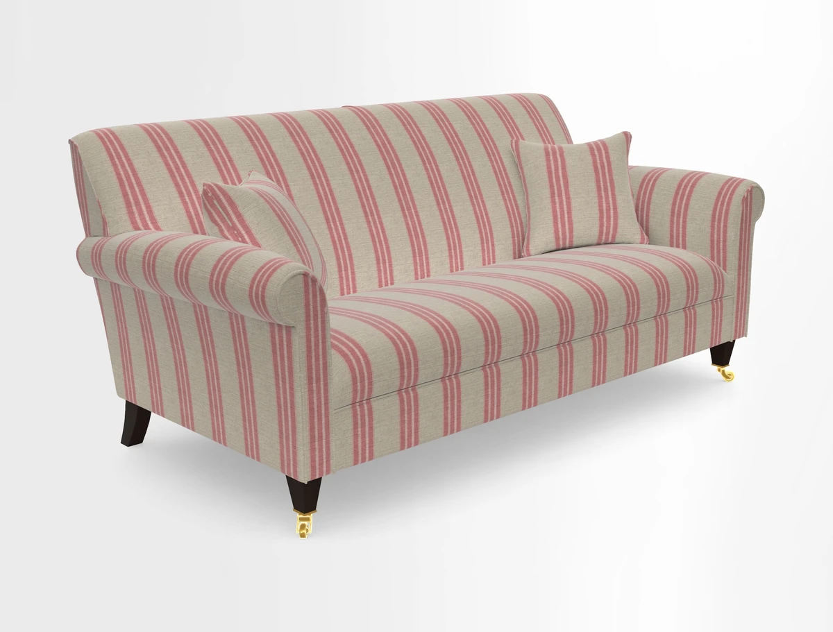 Petworth 3 Seater Sofa in Mulberry Flying Ducks