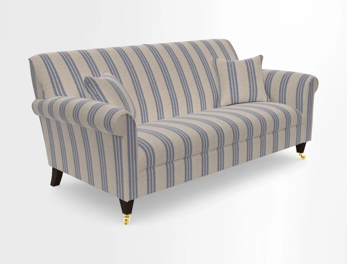 Petworth 3 Seater Sofa in Mulberry Flying Ducks