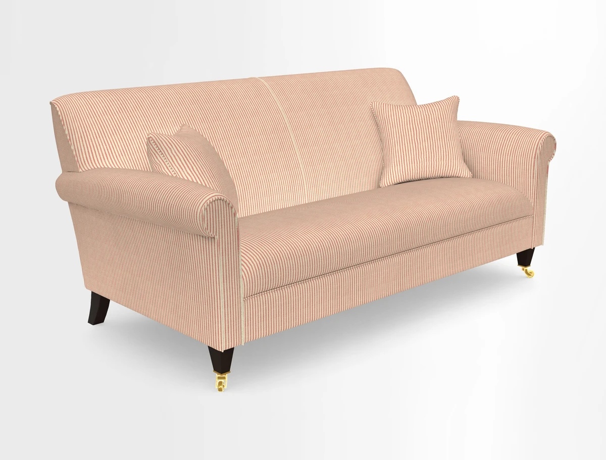 Petworth 3 Seater Sofa in Mulberry Flying Ducks