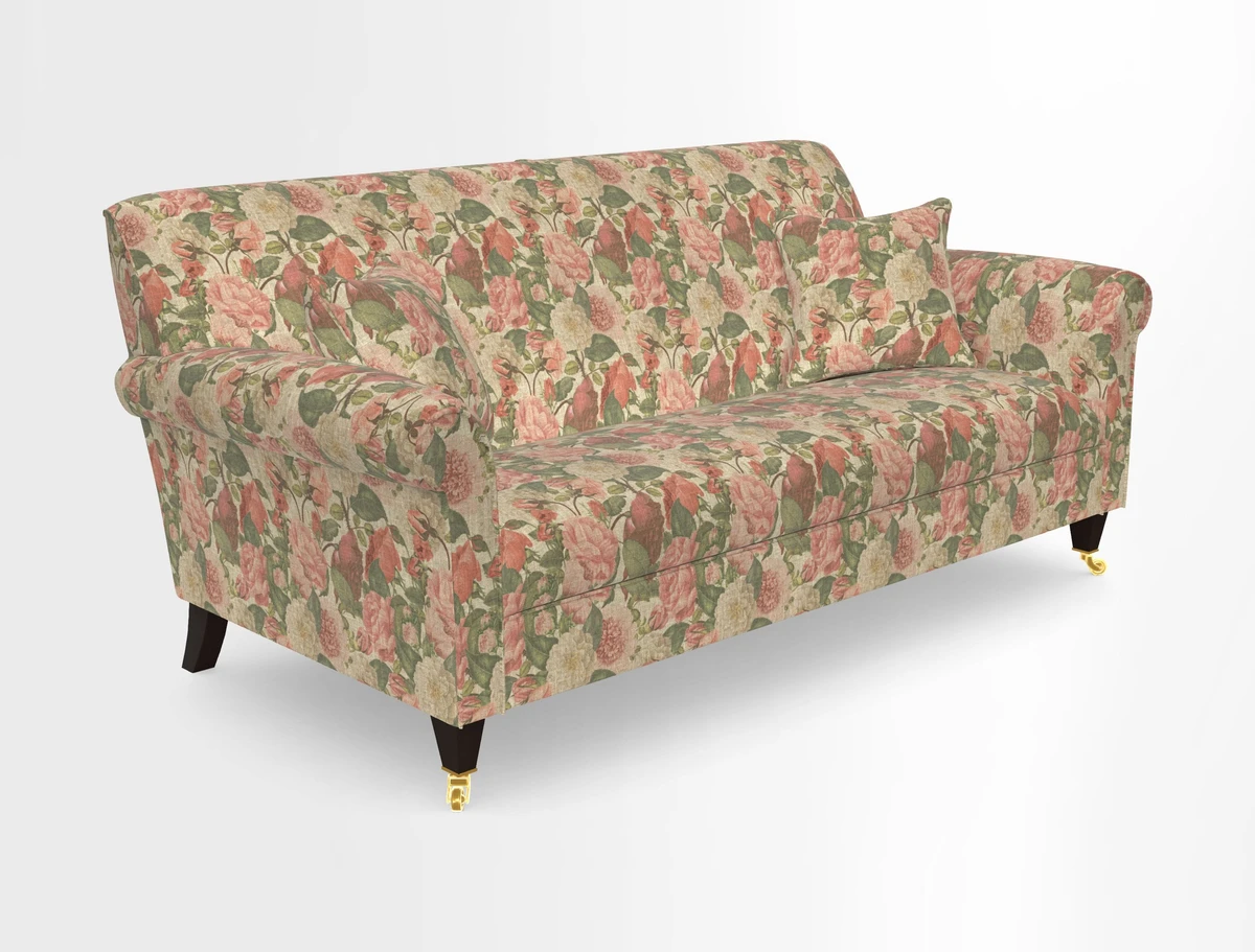 Petworth 3 Seater Sofa in Mulberry Flying Ducks