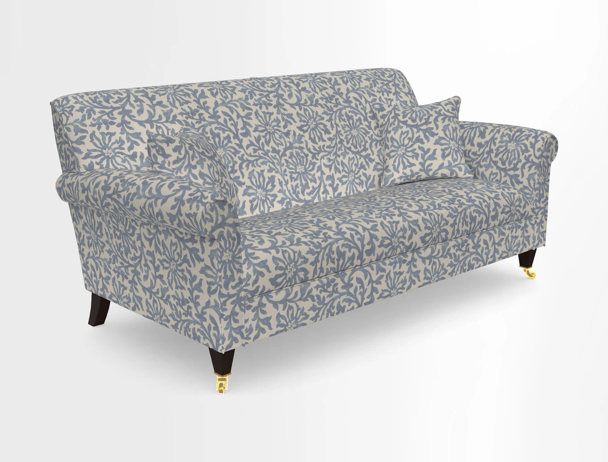 Petworth 3 Seater Sofa in Mulberry Flying Ducks