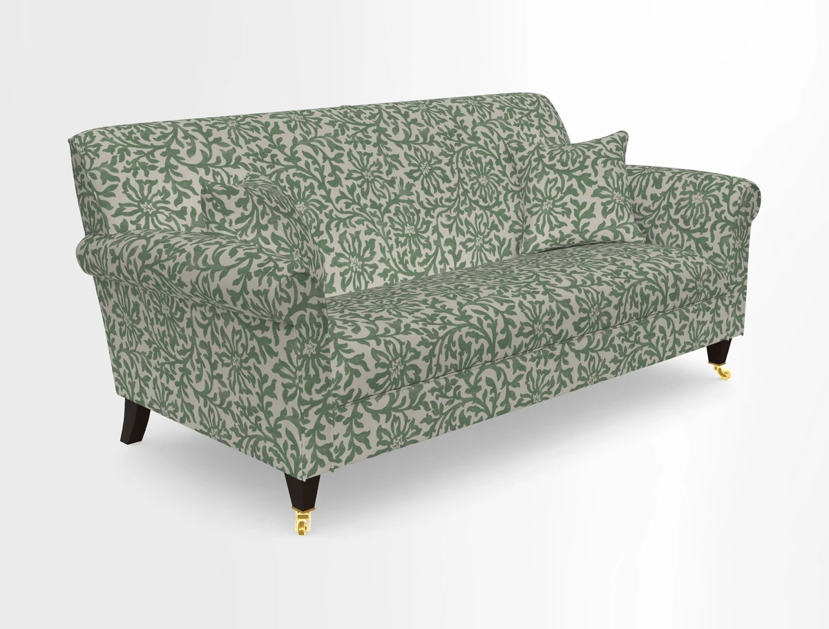 Petworth 3 Seater Sofa in Mulberry Flying Ducks