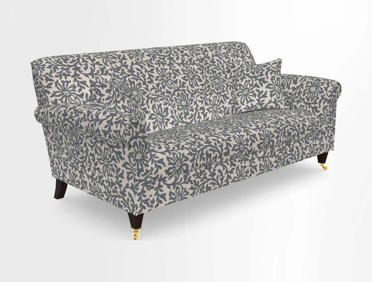 Petworth 3 Seater Sofa in Mulberry Flying Ducks
